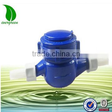 Multi jet, vane wheel, plastic body dry Wet dial water meter