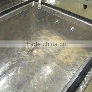 2.5MM CHECKER PLATE ALUMINIUM TOOL BOX 1230x500x510mm