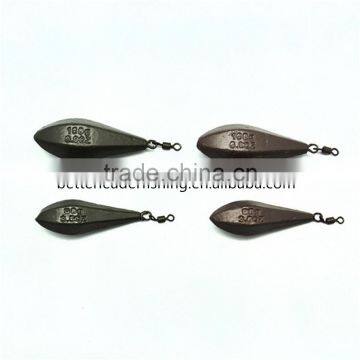 Fishing carp lead with distance eye and swivel