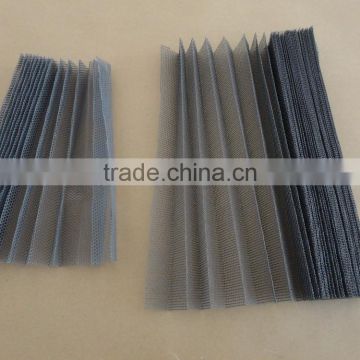 YS factory high quality fiberglass pleated insect screen/plisse window screening/Floding screen