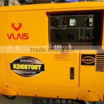 Hot sale 5kw/6.5kva Super Silent vlais KDE 6700T Diesel Generator supplier