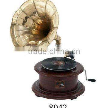 Round Antique Gramophones