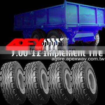 7.00-12 Farm Implement Trailer Tire