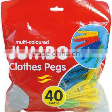 40pcs jumbo plastic clamp