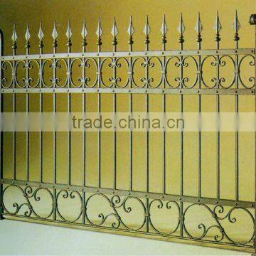 wrought iron fence