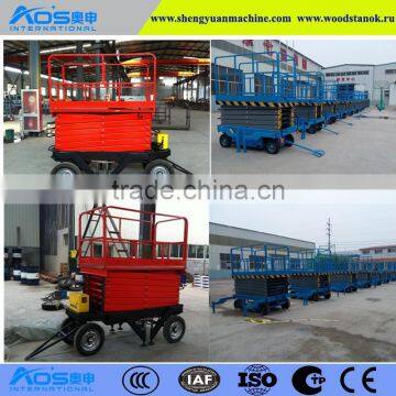 China Shandong Aos electric scissor lift for overseas selling