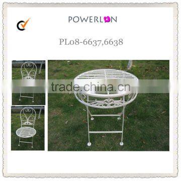 Wrought iron outdoor kids furniture