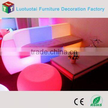 Hot Sale Single Corner and Straight LED Color Light Up Sofa photo-5