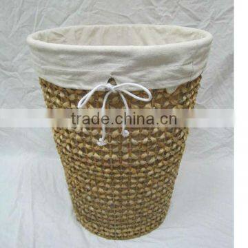 Cheap water hyacinth washable laundry hamper