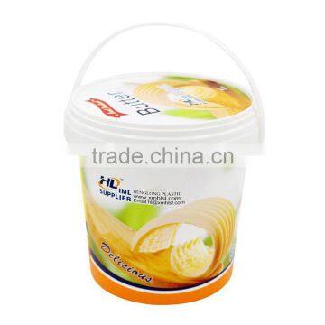 1L/35oz Thin Wall IML Plastic Injection Ice Cream Drum With Tamper Evident and Handle,Dairy Product Packaging Container photo-6