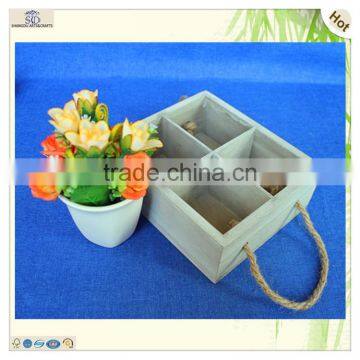 Wholesale Antique Rope Handles Decorating Wooden Box photo-4