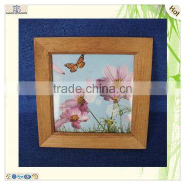 wholesale solid love theme painted pine wooden photo frame