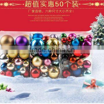 PVC Colorful Christmas Tree Decorations Plastic Ball Christmas Tree Ornament Baubles X-Mas Balls For Wholesale