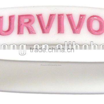 Customized Colored Imprinted Silicone Wristbands photo-2