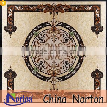 Hotel lobby decoraive water jet marble floor medallion NTMS-MM005A