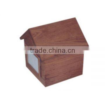 China funeral supply pet cremation house shape urn