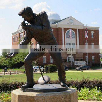 large outdoor male singer bronze sculpture life size elvis statue