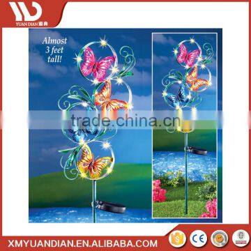 Led Light Solar Stacked Light Up Butterfly Garden Stake