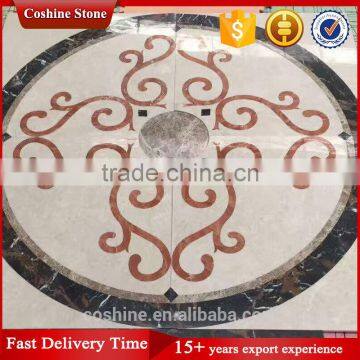 Heart Shaped Mixed Color Cream Beige Marble Cnc Waterjet Tiles photo-3