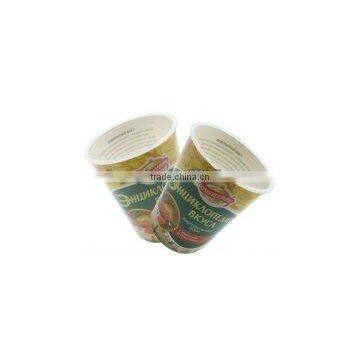 plastic coated paper noodle cup