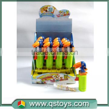 animal shape plastic candy toys with tube