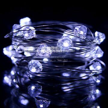 pure white diamond copper string light decoration fairy light set
