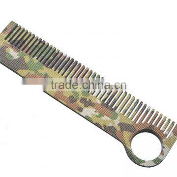 TK-5963 Outdoor Camouflage Ti EDC Titanium Comb for Soft Hair photo-3