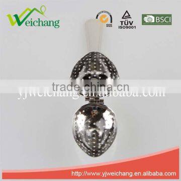 WCE602 Egg Shape ,funny Shape Stainless Steel Tea Infuser/Strainer Long Handle High Quality photo-3