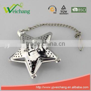 WCJ1075 Good Quality Hot Sale Stainless Steel Mesh Tea Ball Tea Infuser Tea Strainer Long Oval With Fun Shape photo-2