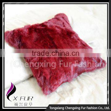 CX-D-17G Excellent Types Of Rabbit Fur Pillow Cases photo-3