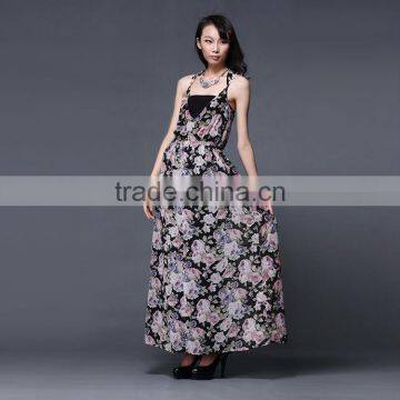 2017 New Top Quality Brand Dotted Long Maxi Dress Maxi Designs