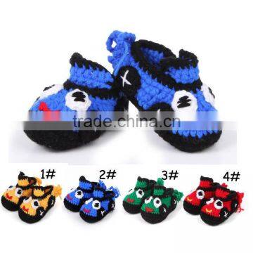 2015 Cartoon Cars Crochet Baby Booties Shoes