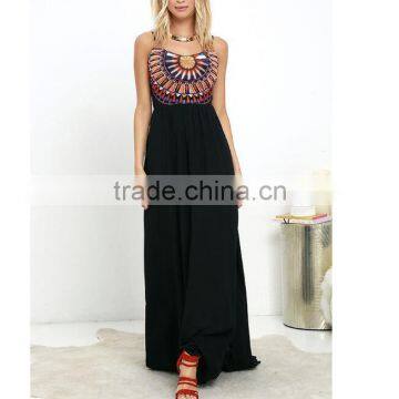 Zm50312b Europe Hot Sell Women Sexy Dress Sleeveless Black Dresses Women Lady photo-3