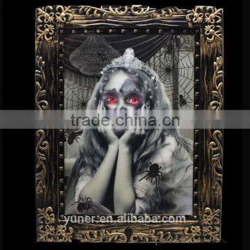 Luminous light photo frame change in different angle Halloween decorate