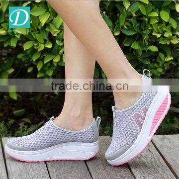 Height Increasing Summer Casual Shoes For Women Swing Wedges Shoes Breathable photo-4