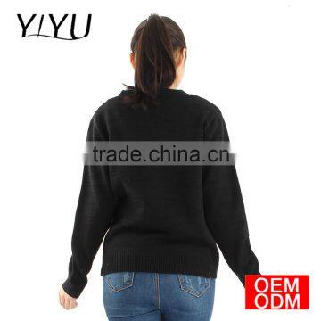 2017 Winter Ladies Round Neck Kiss me Knit Christmas Sweater photo-5