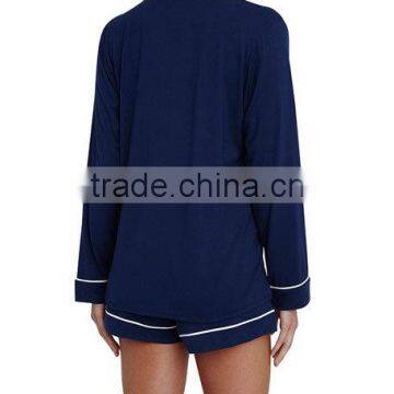 Plain Pullover Pajamas for Women Wholesale Modal/spandex Fabric Sleepwear