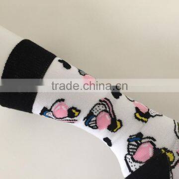 Hot Selling Crew Length Novelty Fashion Fancy Vivid Color Cute Woman Cotton Dress Tube Sock photo-2