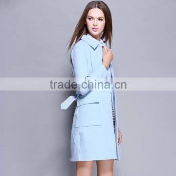 Lady Young Fashion Oversized Collar Women Coat Korea Winter Coats for Wholesale photo-3