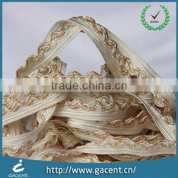 Single braided line nylon piping filler cord with beautiful pattern