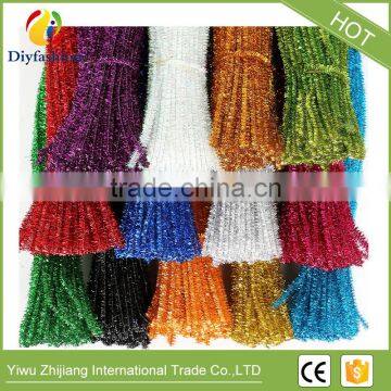 2017 fashion pipe cleaner glitter DIY craft Chenille Wire
