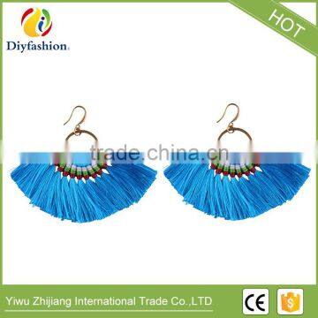 Hot Fringed Statement Earrings For Women Wedding Gifts Boho Tassel Drop Dangle Earrings Jewelry photo-5