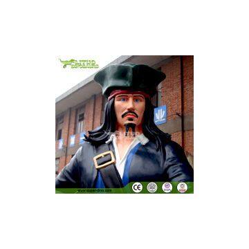Life Size Fibergalss Pirate Statue for Amusement Park Decoration photo-3