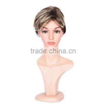 large stocks! high quality synthetic cosplay wig, short dark brown cosplay hair wig,cute cosplay wig