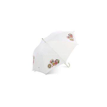 White Straight Umbrella