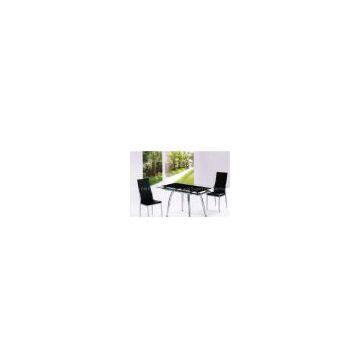 glass dining table&chair