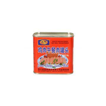 Canned chicken luncheon meat