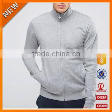 Top Design 100% Cotton Tracksuit/ Comfortable Plain Elasticated Waistband Tracksuit With Zip Through Front H-1811 photo-4