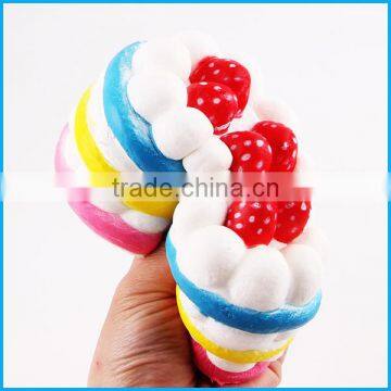 High Quality Scented Slow Rising Colorful Cake Squishy photo-3