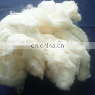 dehaired raccoon hair degreased white color 17.5mic/26mm